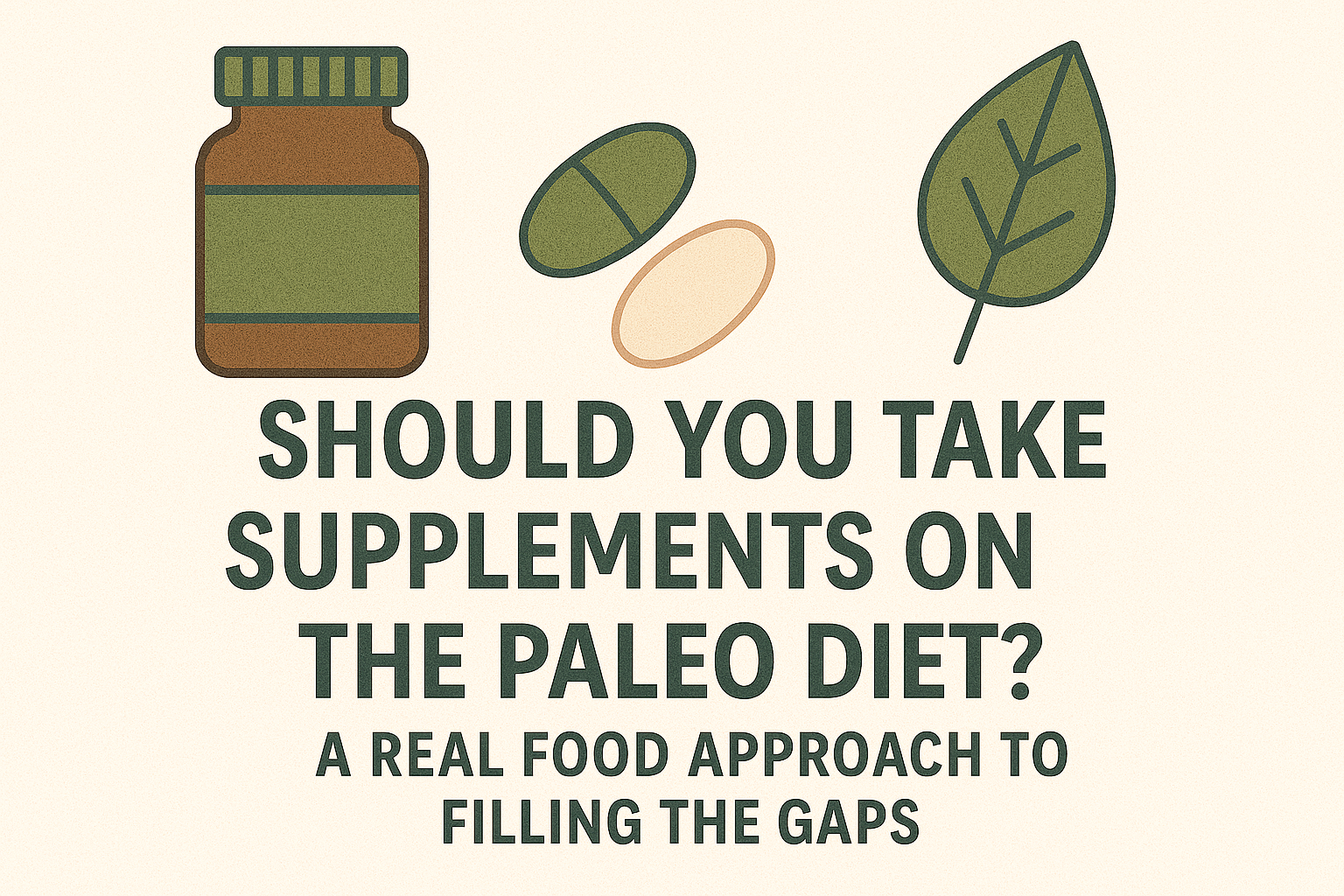 Should You Take Supplements on the Paleo Diet? A Real Food Approach to Filling the Gaps